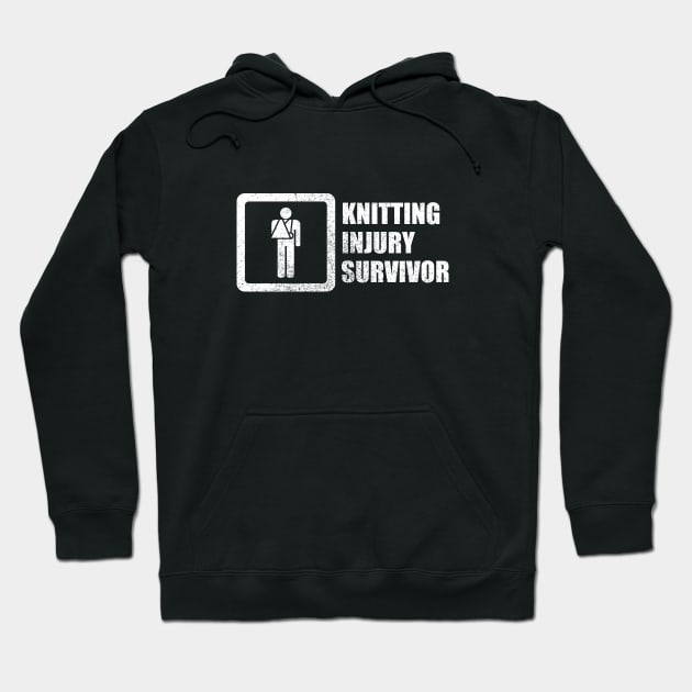 Knitting Injury Survivor Hoodie by GloopTrekker